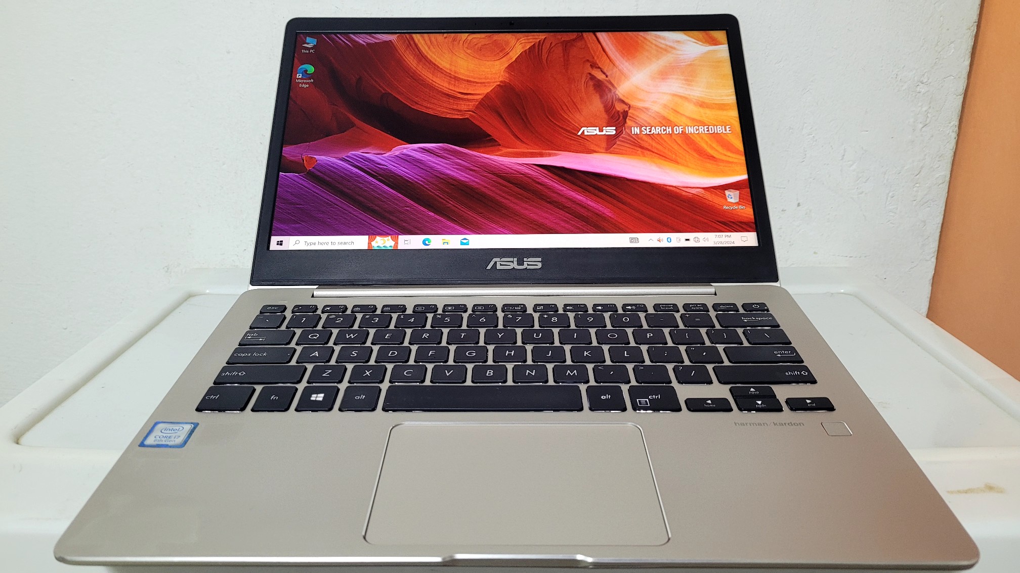 computadoras y laptops - Laptop asus 14 Pulg Core i7 8va Gen Ram 8gb ddr4 Disco 256gb en Aluminio New