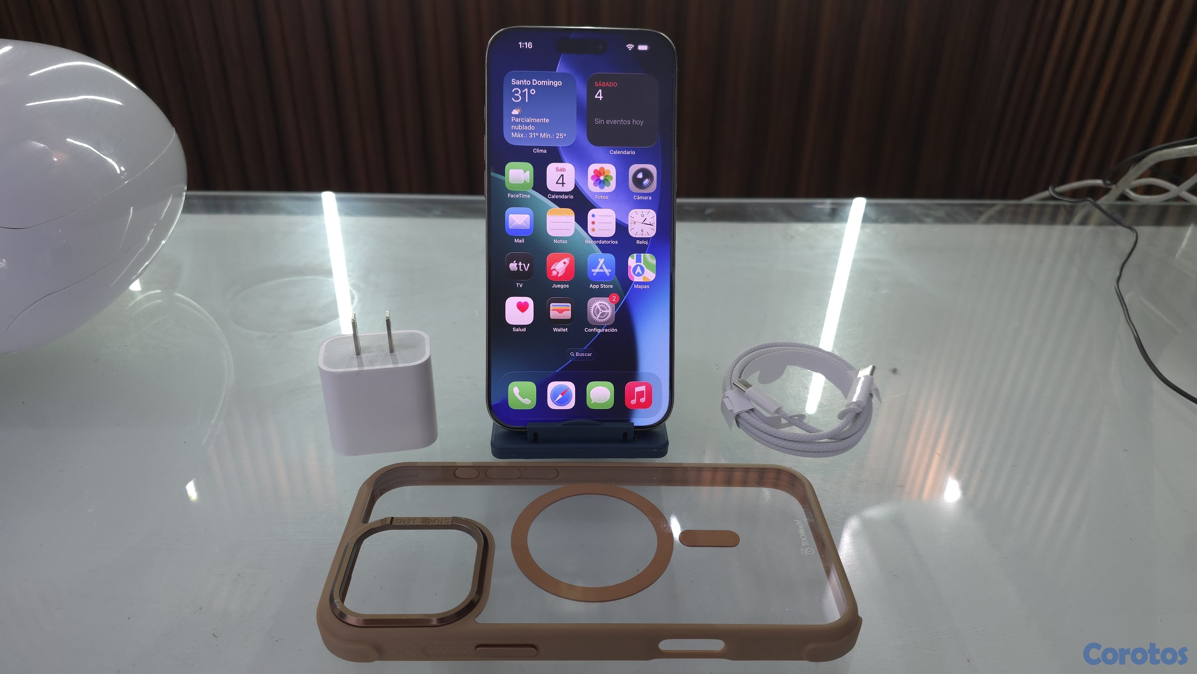 celulares y tabletas - iPhone 16 Pro Max 256GB Natural desbloqueado 1