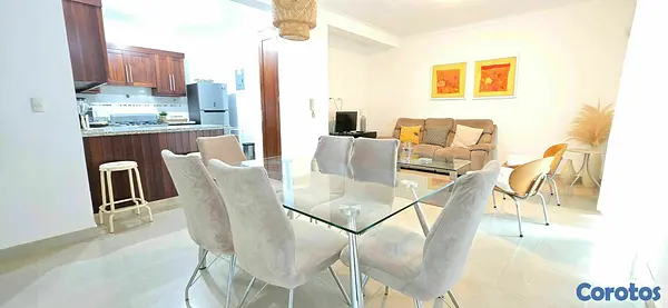 apartamentos - rento 1er piso amueblado cerro hermoso próximo al león Jiménez  4