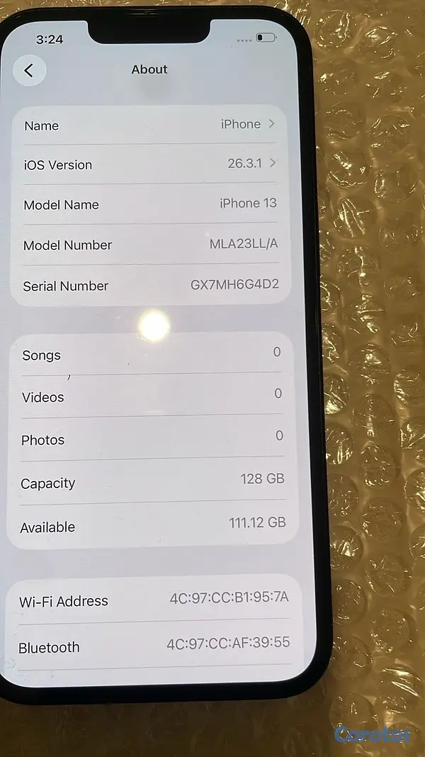 celulares y tabletas - iPhone 13 Normal Factory 128GB Factory 4