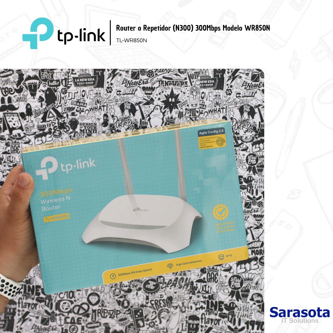 accesorios para electronica - TP-Link Router o repetidor WR850N 850N N300 1