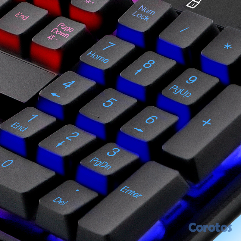 computadoras y laptops - TECLADO GAMER XTECH XTK-510E, USB, INGLES, MULTIMEDIA, LUZ DE FONDO 2