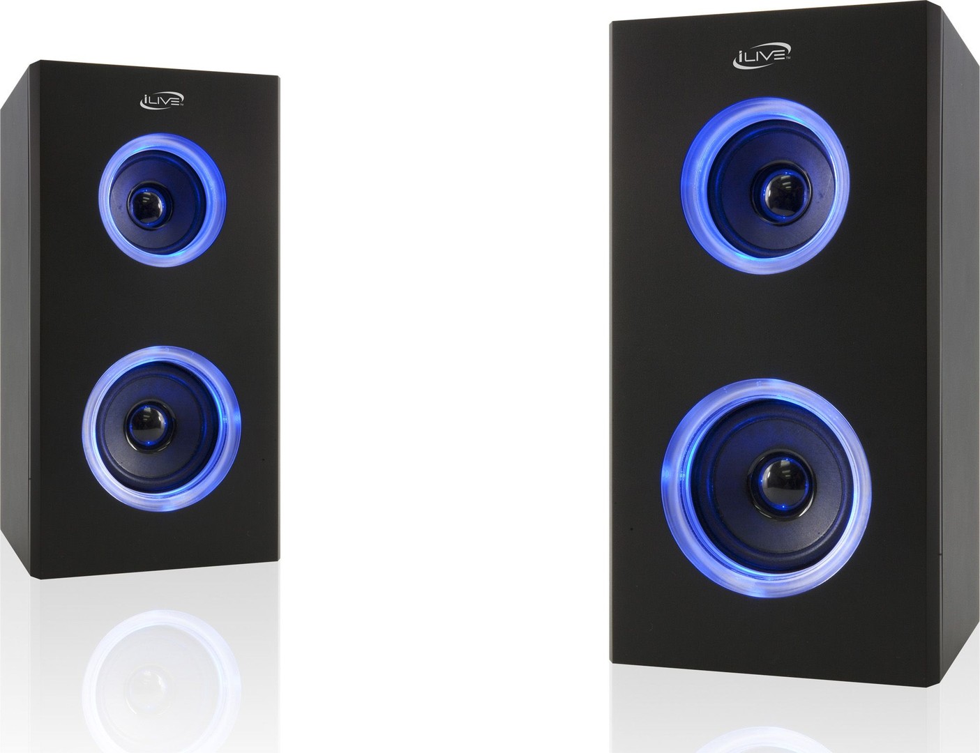 camaras y audio - Altavoz (par) portable inalambrico con LED 3