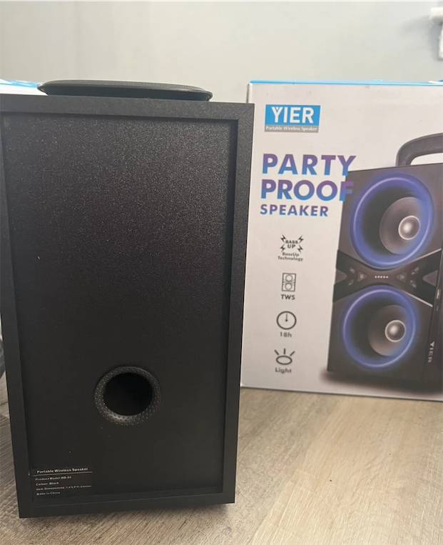 camaras y audio - YIER Party Proof 80w Portable Bluetooth Speaker, Wireless TWS 2