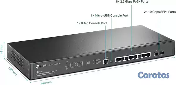 computadoras y laptops - SWITCH 8 PUERTOS TP-LINK OMADA GIGABIT RJ45. 2.5G  2