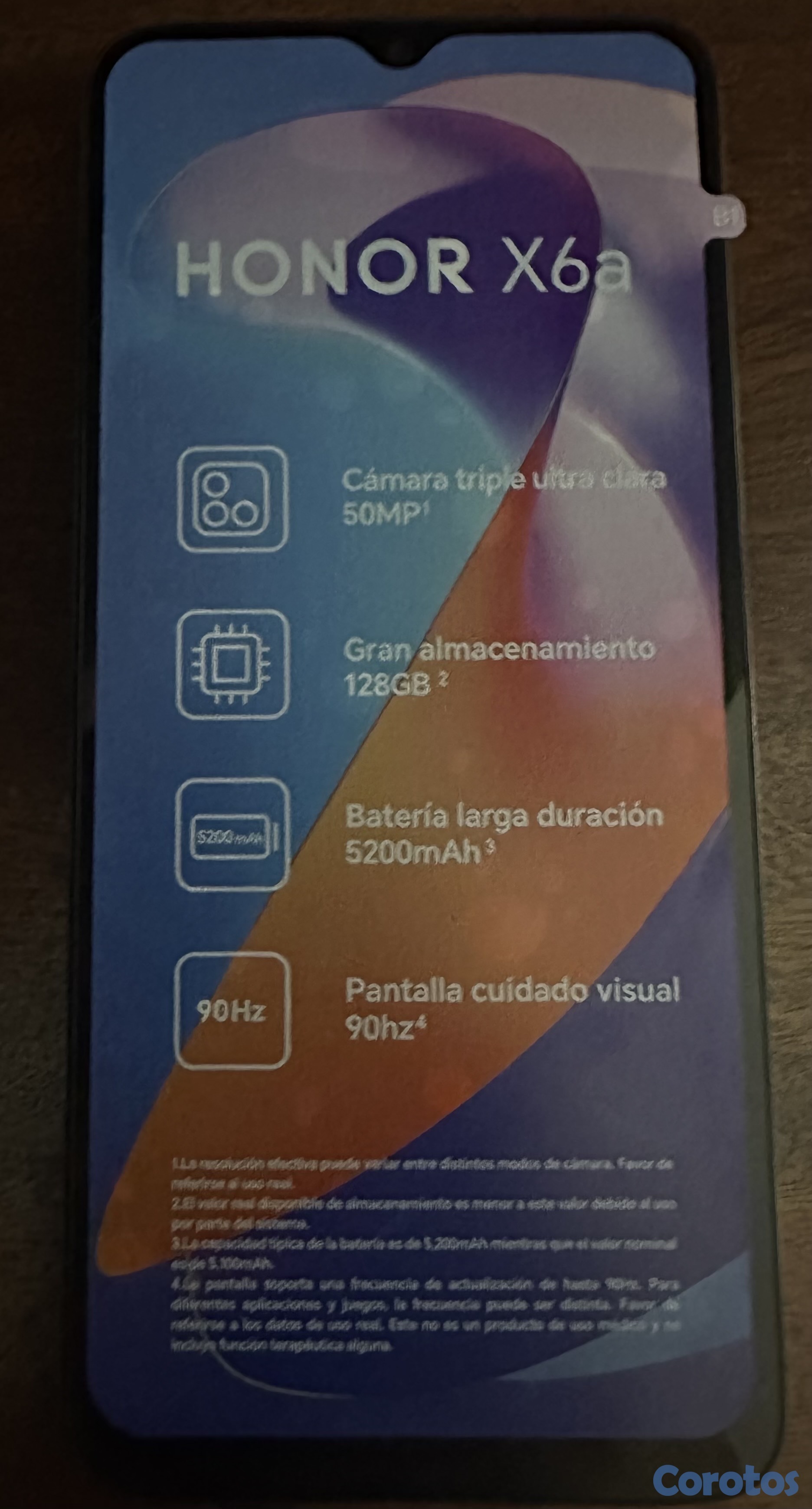 celulares y tabletas - Vendo HONOR X6A.  2
