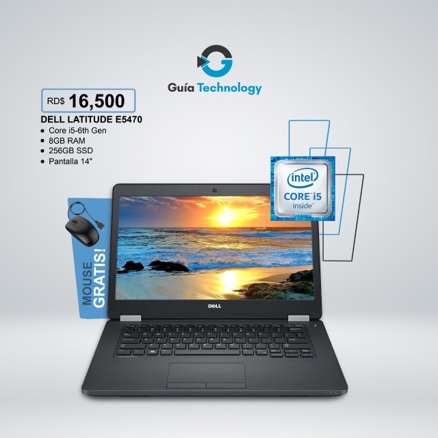 computadoras y laptops - Dell Latitude E5470/i5