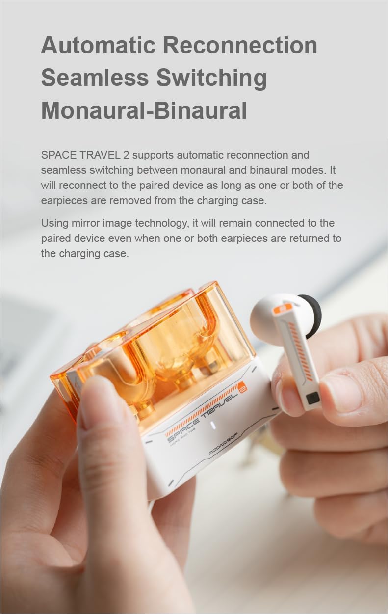 camaras y audio - Moondrop Space Travel 2 TWS Earbuds Bluetooth 6.0 9
