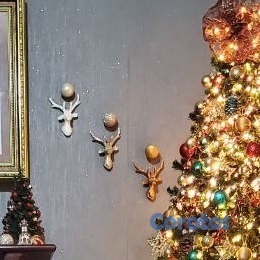 decoración y accesorios - Adorno de navidad (Pared o árbol). Piñones y venad 2