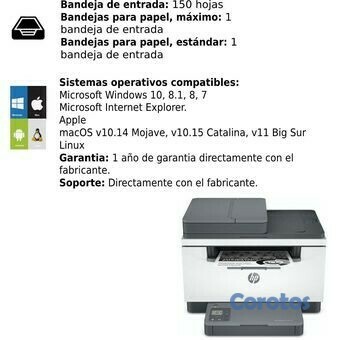 impresoras y scanners - MULTIFUNCTION HP LASERJET M236SDW- MONOCROMATICA MFP -  DUPLEX - WIRELESS  2