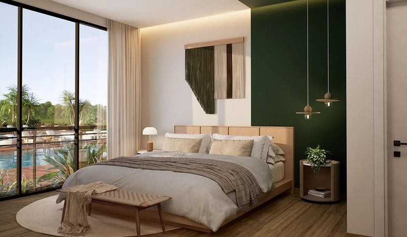 apartamentos - Proyecto en venta Punta Cana #24-873 un dormitorio, balcón, parqueo, ascensor.
 5