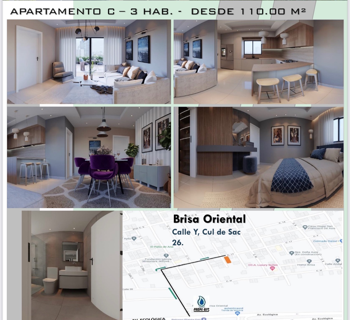 apartamentos - Venta de apartamento en la autopista de san Isidro brisa oriental  3