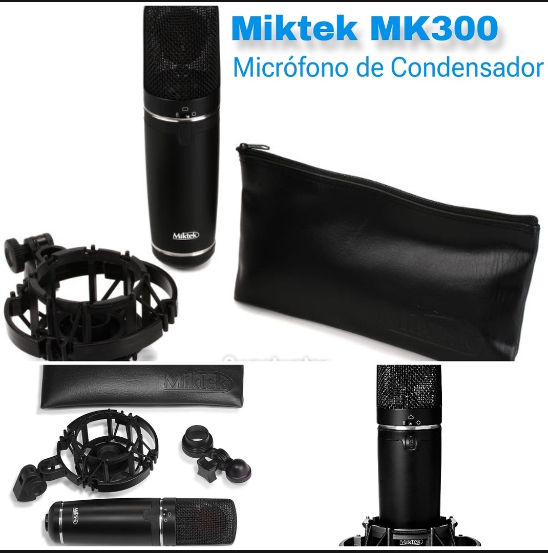camaras y audio - Micrófono de condensador Miktek MK 300 / Micrófono Profesional 1