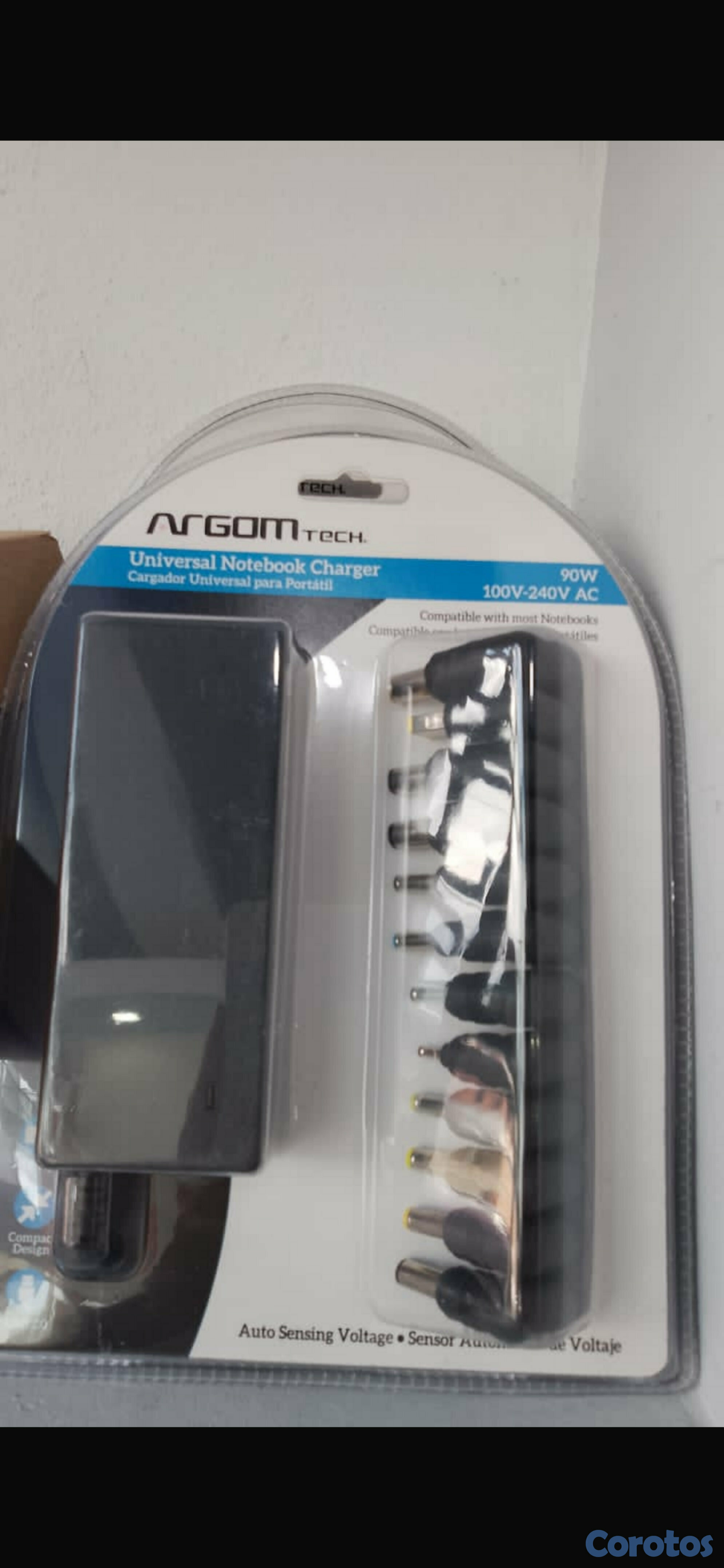 otros electronicos - Argom Tech Universal Notebook Charger 90W 3