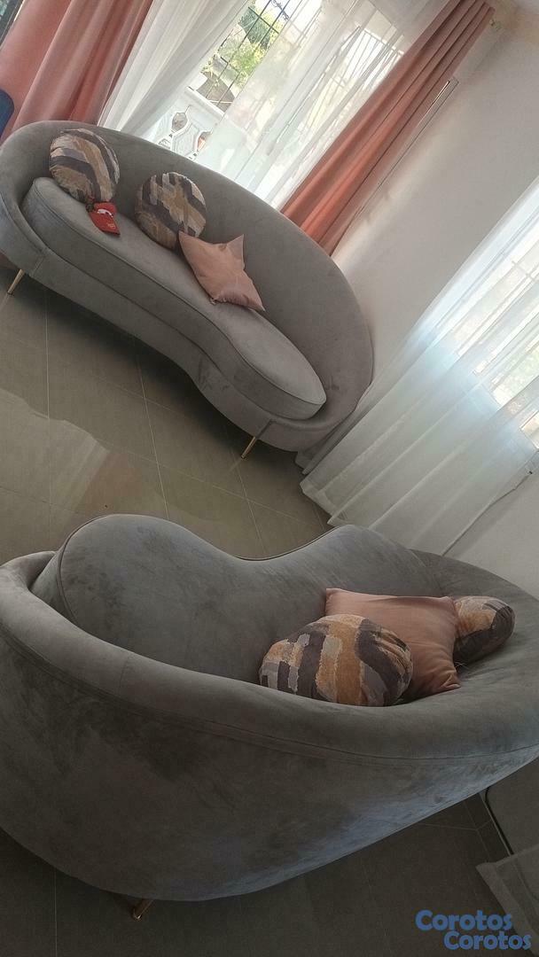 muebles y colchones - Juego de 2 Sofás de 3 plazas Excelente condiciones!!  1