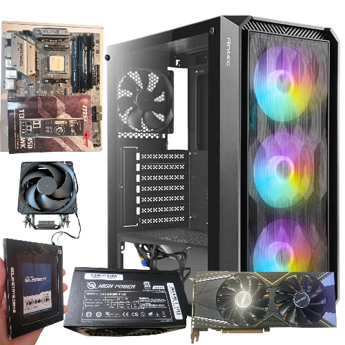 computadoras y laptops - PC AMD MSI B450 / Ryzen 2700X / Hyper 212 / 16GB / 800w / RX 5700 XT / 512GB 1