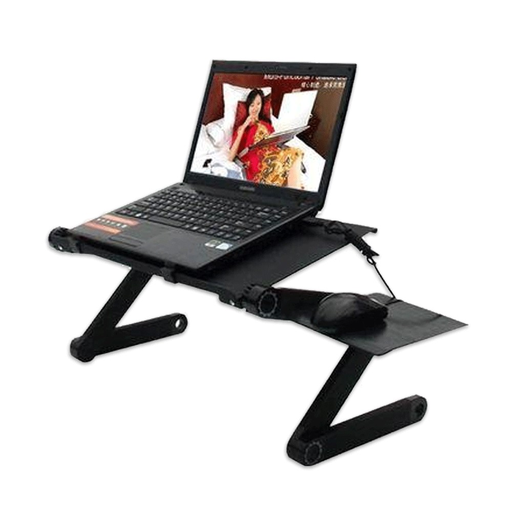 accesorios para electronica - Mesa para laptop portatil de Aluminio computadora con enfriador ventilador base 2