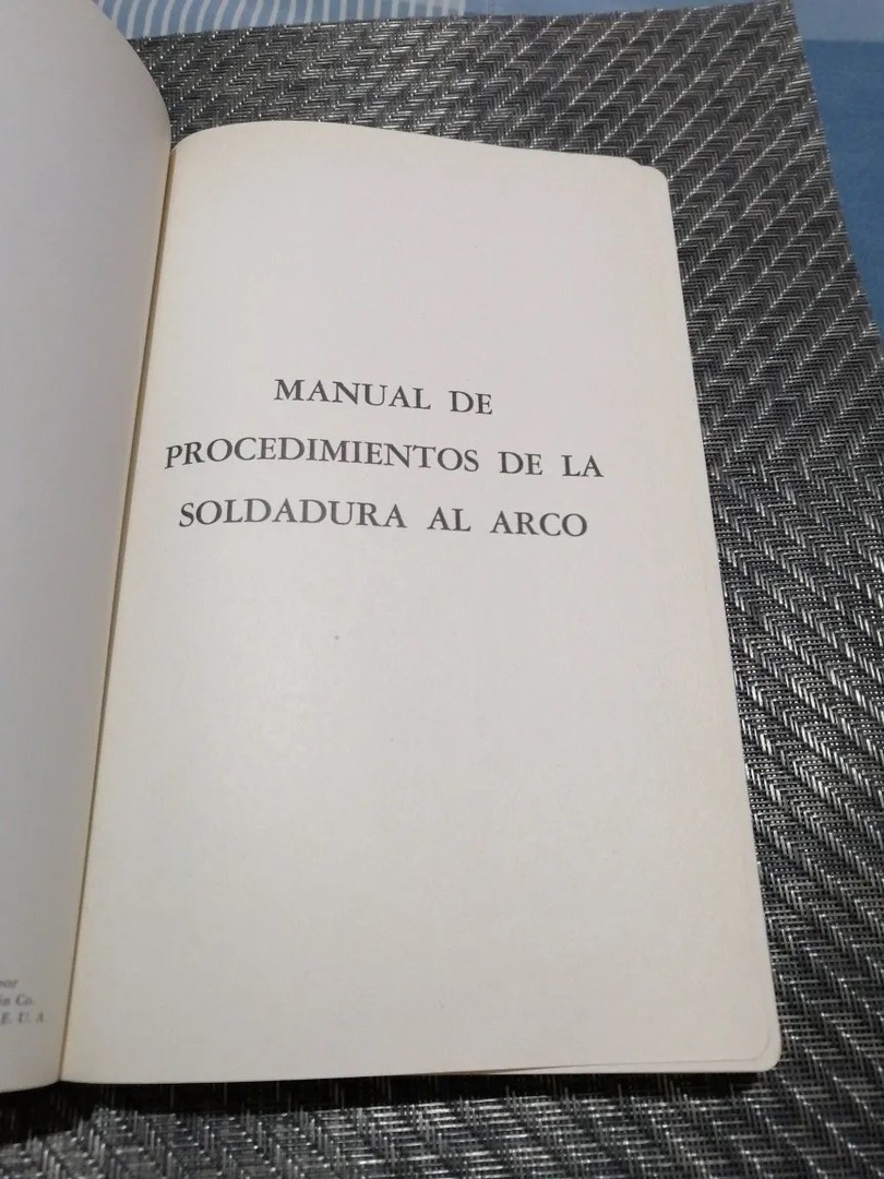 libros y revistas - Manual de procedimientos de la Soldadura al Arco 1