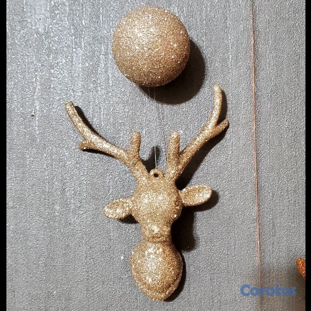 decoración y accesorios - Adorno de navidad (Pared o árbol). Piñones y venad 3