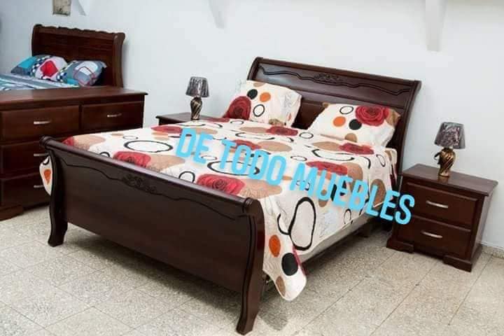 muebles y colchones - juego de habitación en caoba