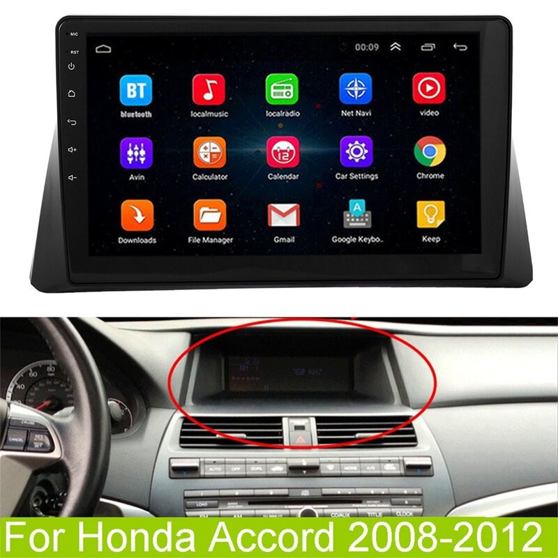 Car Radio 10.1Inch HD Android For Honda Accord 08-13