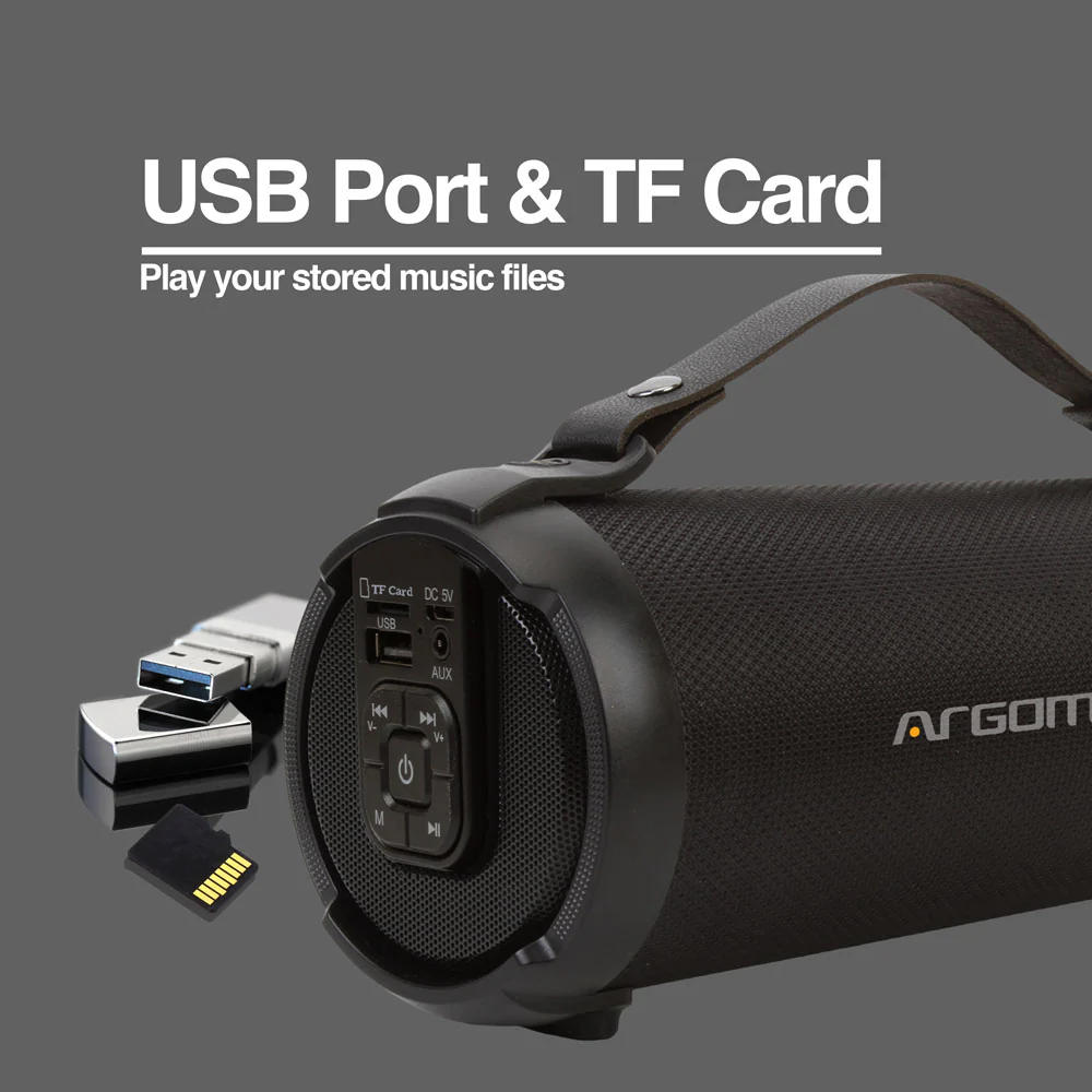 computadoras y laptops - BOCINA ARGOM BLUETOOTH, 9W, BAZOOKA AIR SPEAKER,TW 1