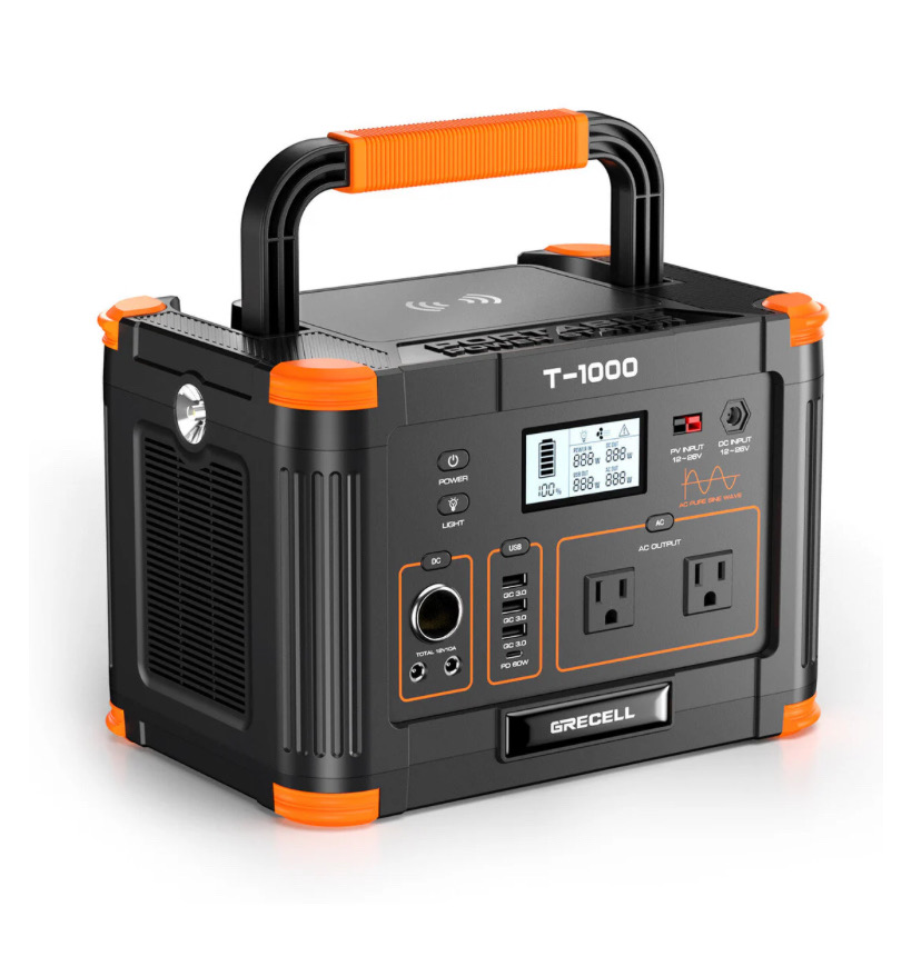 plantas e inversores - GRECELL T‑1000 | Generador Portátil 1000W / 999Wh con MPPT y Salidas Múltiples  5