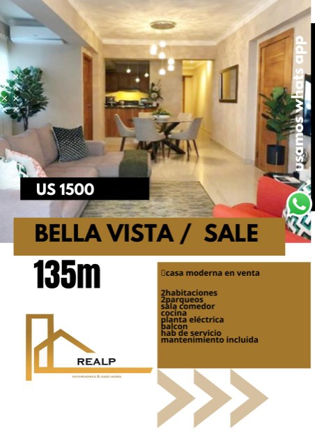 apartamentos - Apartamento amoblado bella vista 0