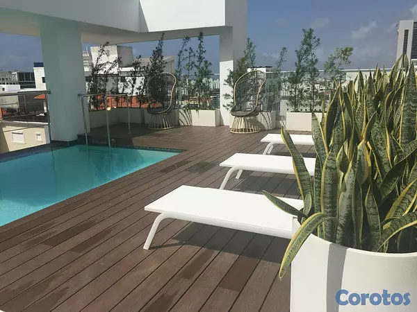 apartamentos - Apartamento Alquiler Piantini Amueblado UNA Habita 15