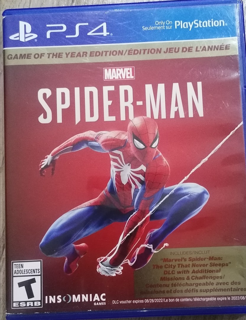 Cinta o CD Spider-Man PS4