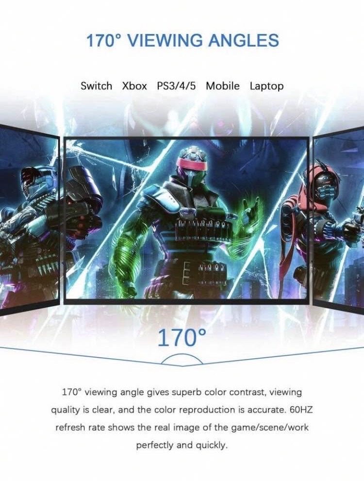 accesorios para electronica - Monitor Portátil Para Videojuegos OJIAMI De 13,5 Pulgadas. 2