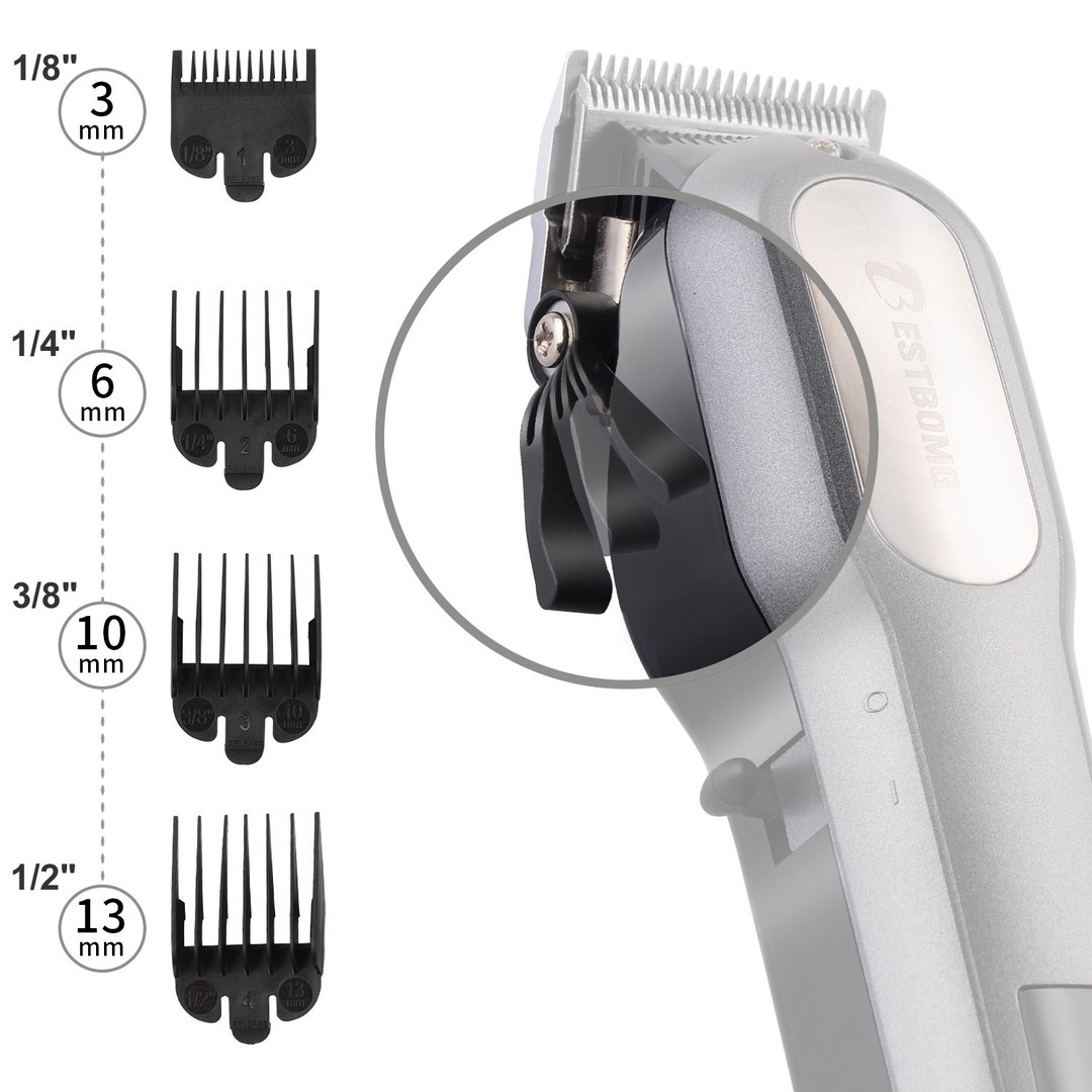 salud y belleza - Maquina de afeitar y recortar recargable Waer 9900 3