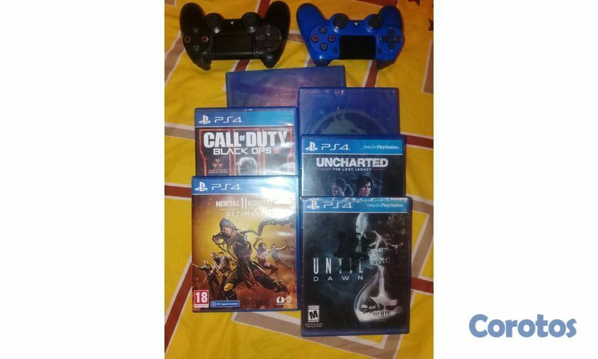 consolas y videojuegos - PlayStation 4 Pro 1TB + Control y 5 Juegos 5