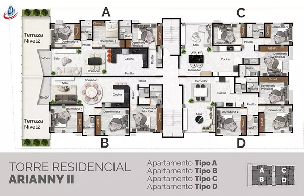 apartamentos - ENCANTADORES APARTAMENTOS EN VENTA EN LA JACOBO  2