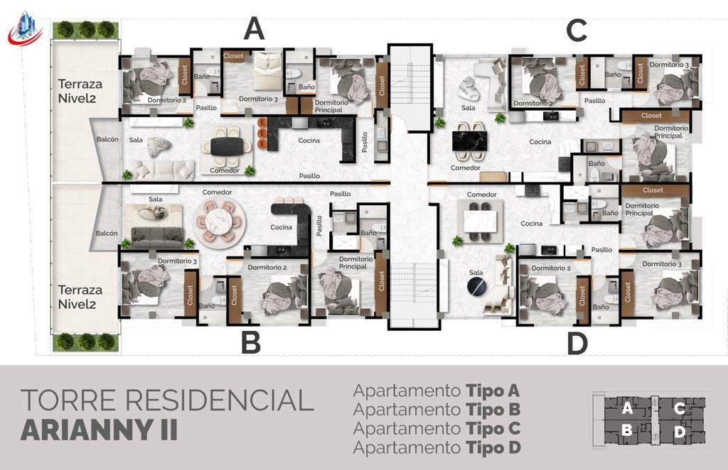 apartamentos - ENCANTADORES APARTAMENTOS EN VENTA EN LA JACOBO  1