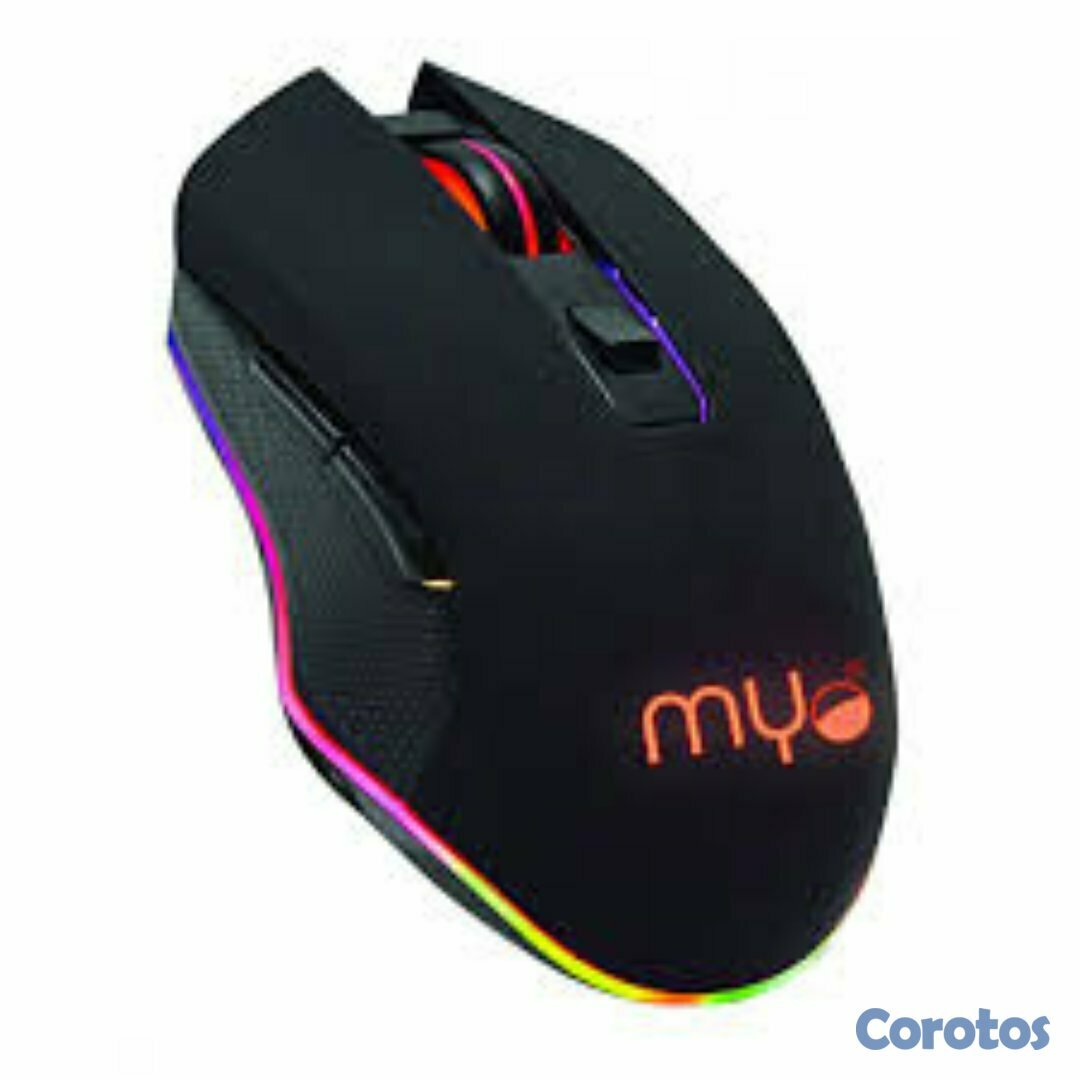 computadoras y laptops - MOUSE GAMING MYO SERIE 4, 6 BOTONES, VELOCIDAD DEL MOUSE AJUSTABLE ENTRE 800 A 3