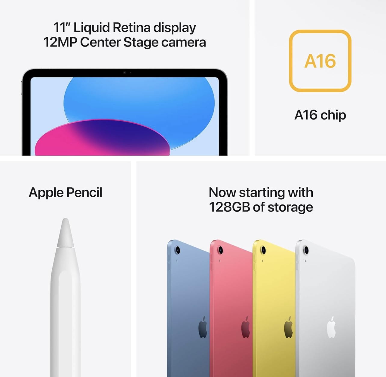 accesorios para electronica - iPad A16  11 pulgadas 128GB 2025 3