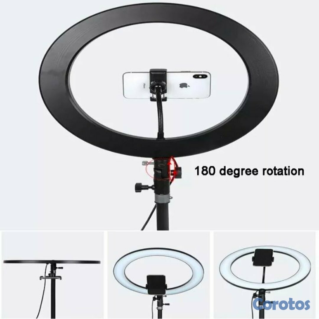 accesorios para electronica - Aro de luz de 10 pulgadas con trípode, ideal para instagram, tik tok, youtube 3