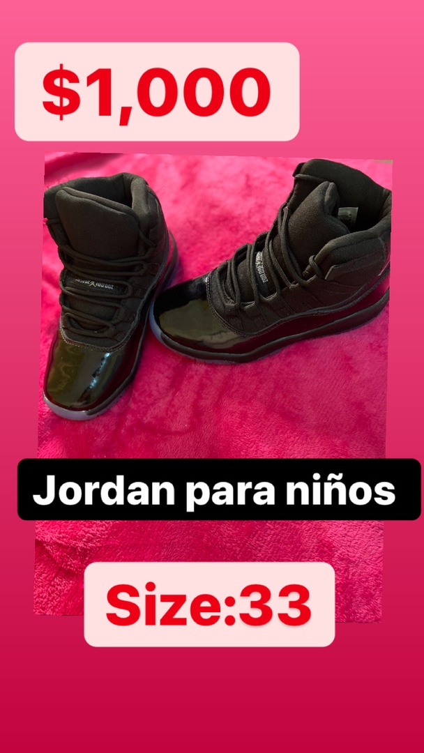 Tenis Jordan de niños $1,000 pesos
