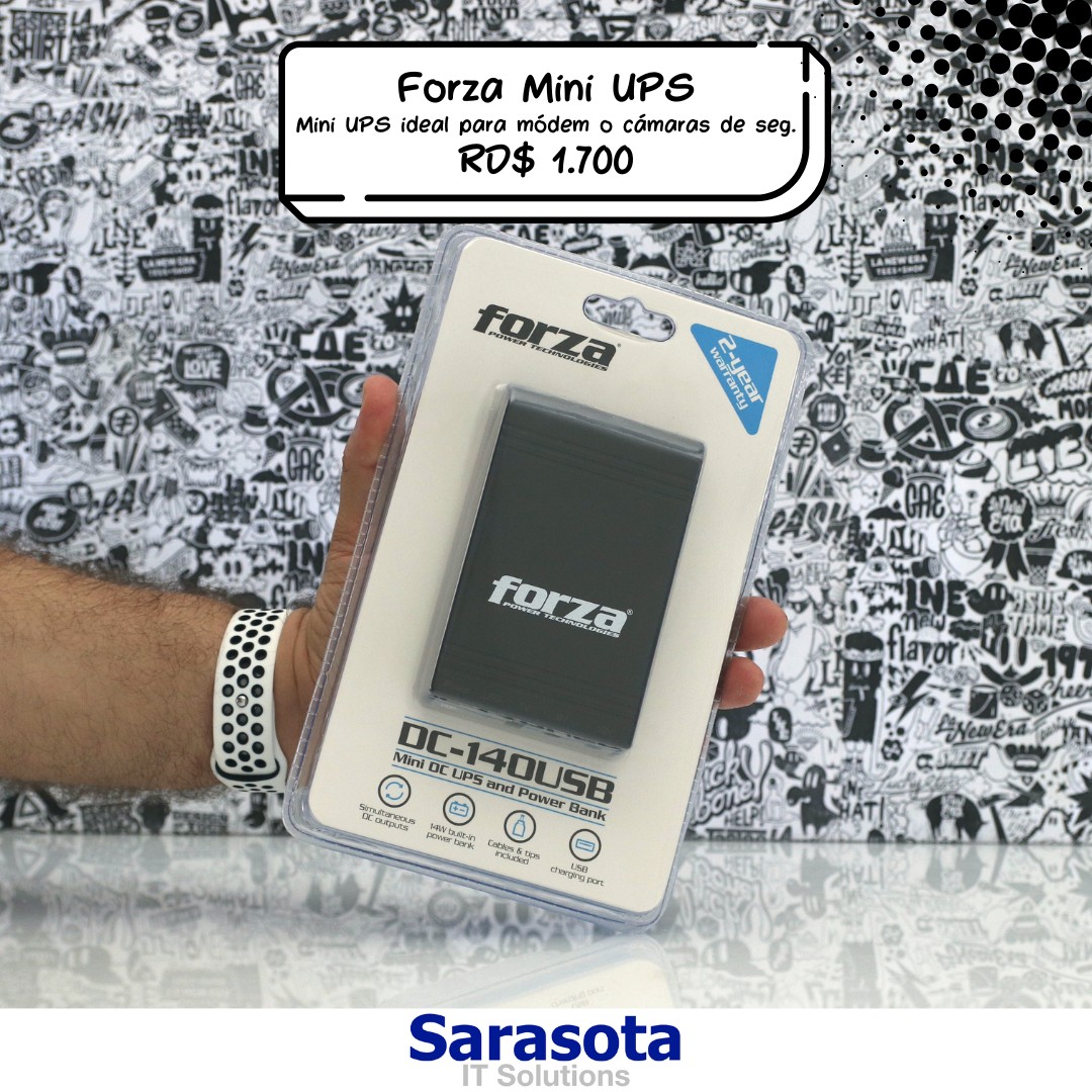 accesorios para electronica - Mini UPS Forza (Ideal para modem y router)