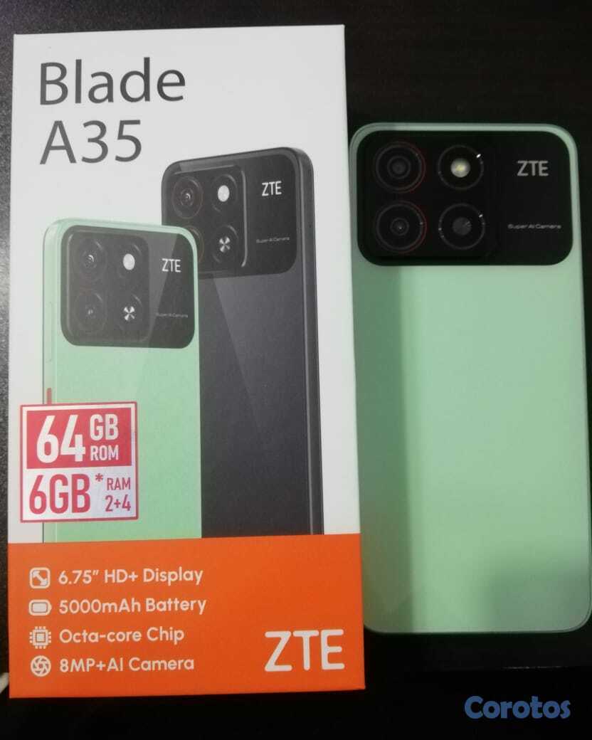 celulares y tabletas - Teléfono ZTE Blade A35 4G LTE 6GB RAM/64GB ROM 2