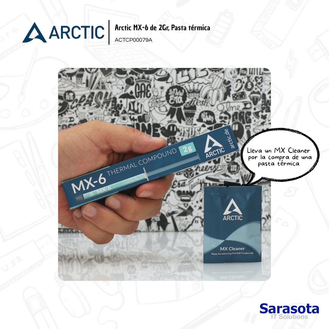 accesorios para electronica - Pasta térmica Arctic MX-6 de 2gr. mas regalo  1