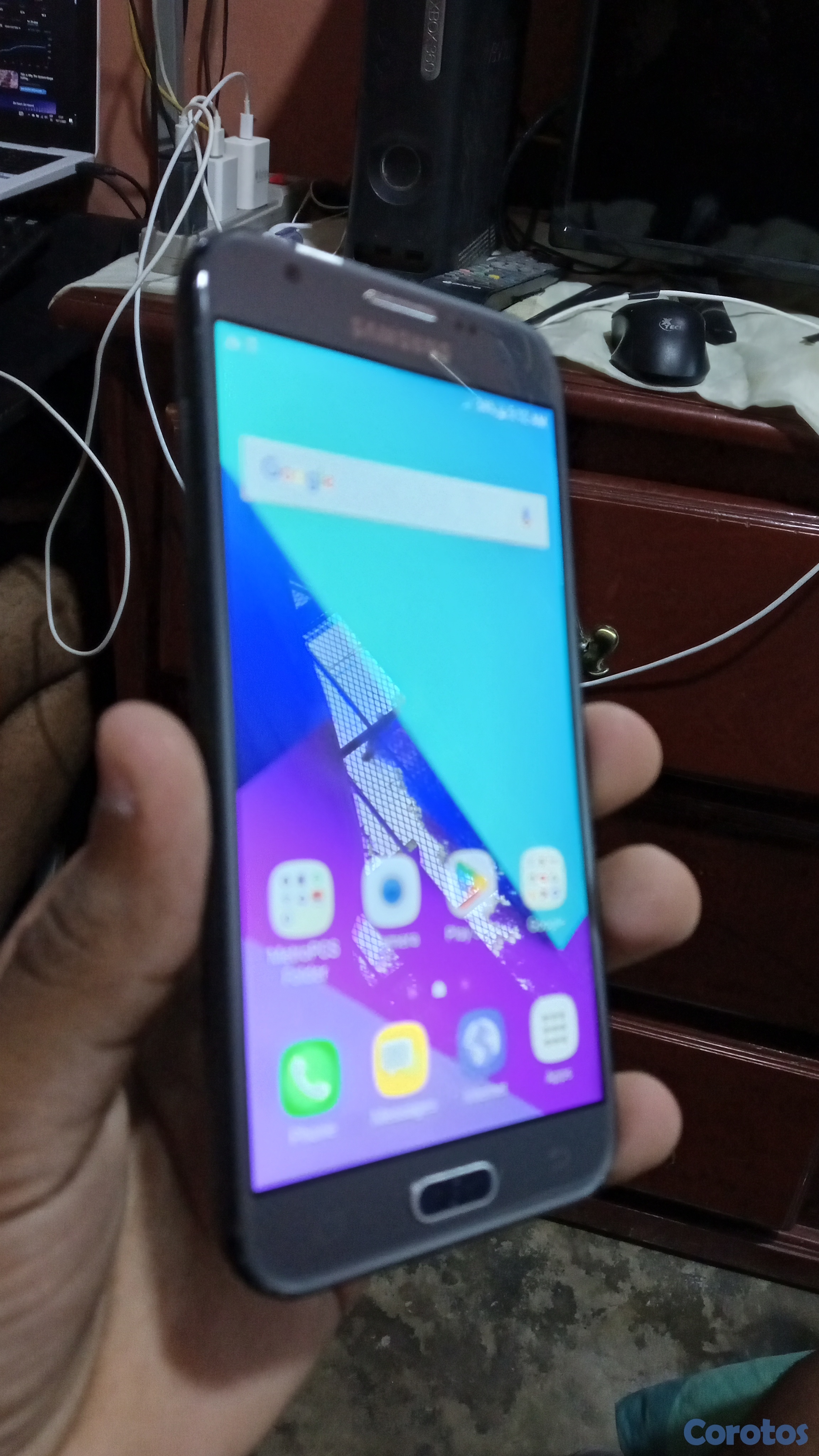 celulares y tabletas - J3 Prime, Pantalla Intacta, rasguños en la parte trasera, pero sin botón de enc. 2