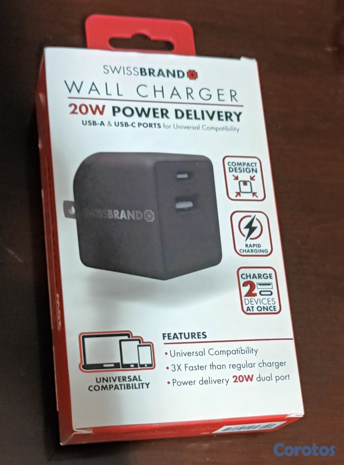 otros electronicos - Adaptador de corriente de 20W - Doble carga 5