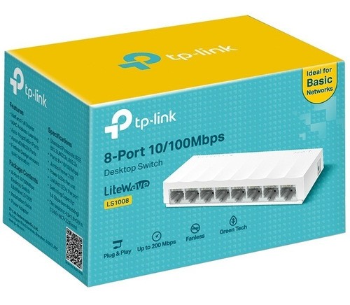 accesorios para electronica - Switch de escritorio TP-Link de 8 puertos 10/100Mbps LS1008 0