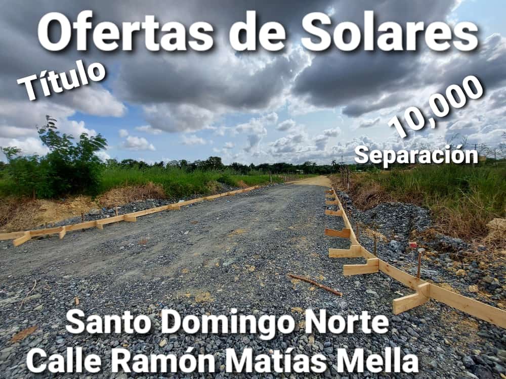 solares y terrenos - SOLARES COMERCIAL, TITULO Y DESLINDADOS EN VILLA MELLA.