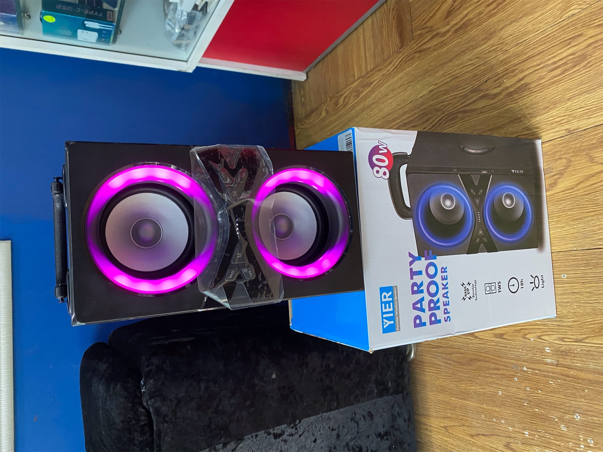 camaras y audio - YIER Party Proof 80w Portable Bluetooth Speaker, Wireless TWS 4