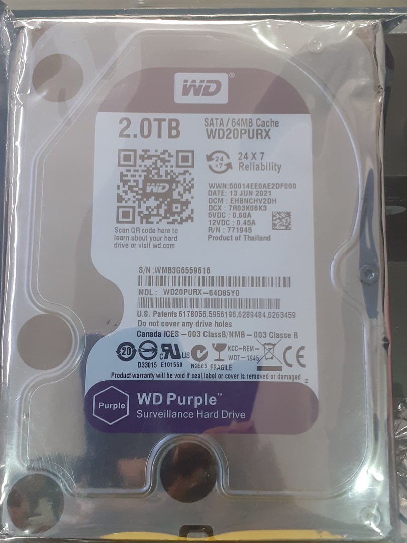 accesorios para electronica - Disco duro morado de 2 TB - 3.5" 2tb 1