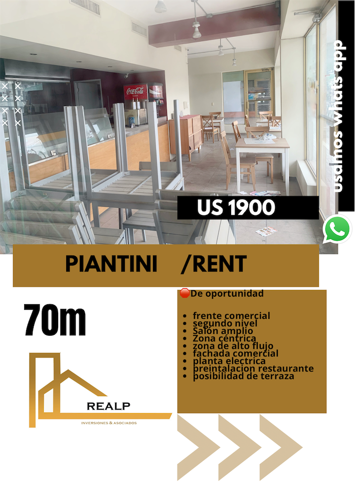 oficinas y locales comerciales - Local en Piantini céntrico  0