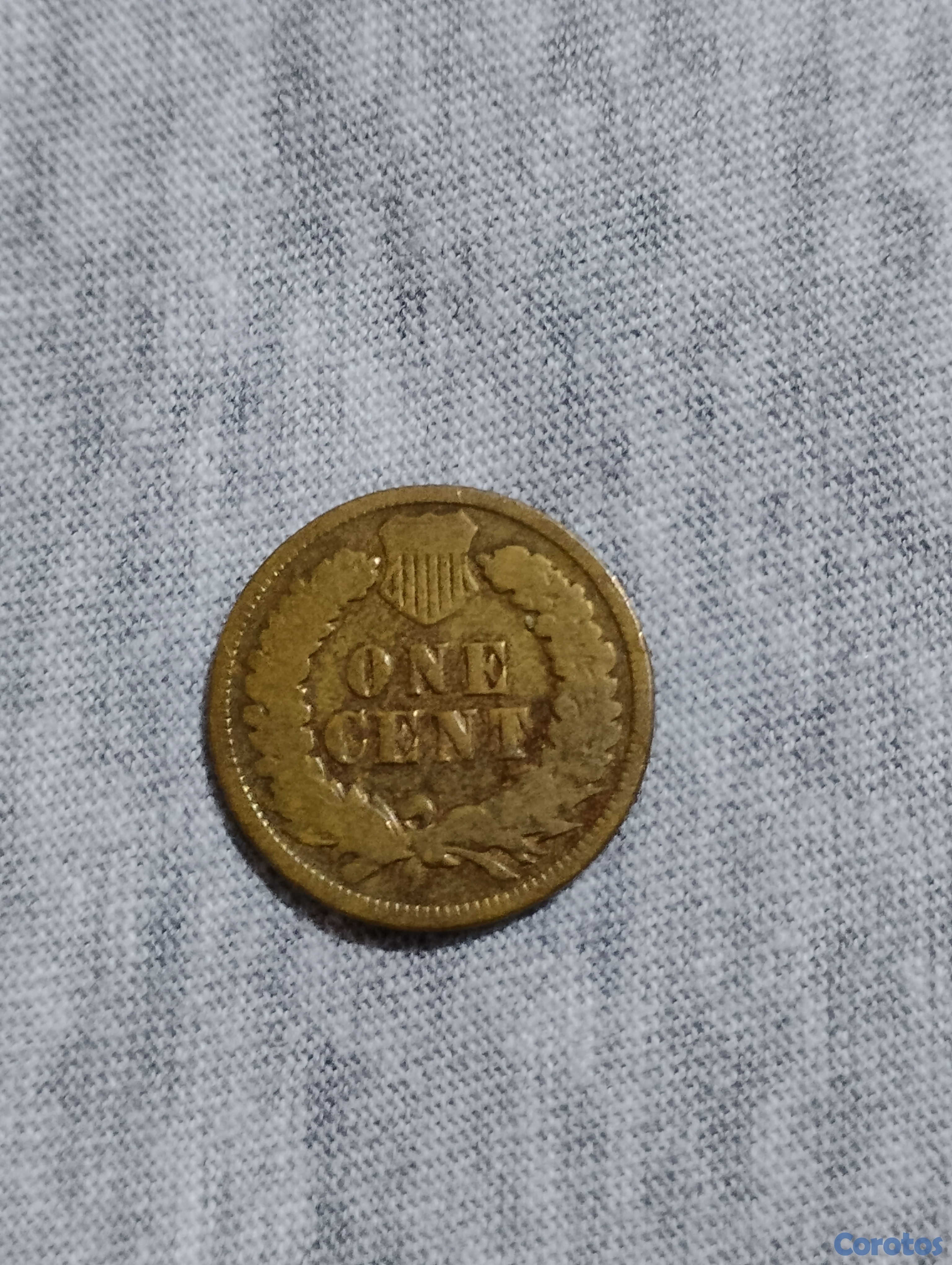 hobby y coleccion - moneda 1905 de 1 centavo cara de indio americana 2